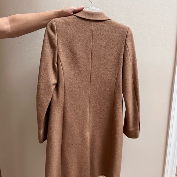 Camel Wool Blend Women's Coat - Picture 5 of 14